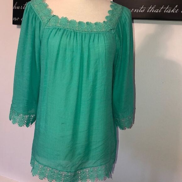 Zac & Rachael green top size S - Picture 1 of 6